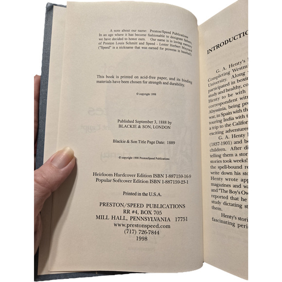 G.A. Henty THE CAT OF BUBASTES Tale of Ancient Egypt Hardcover 1887159169 - Picture 6 of 6